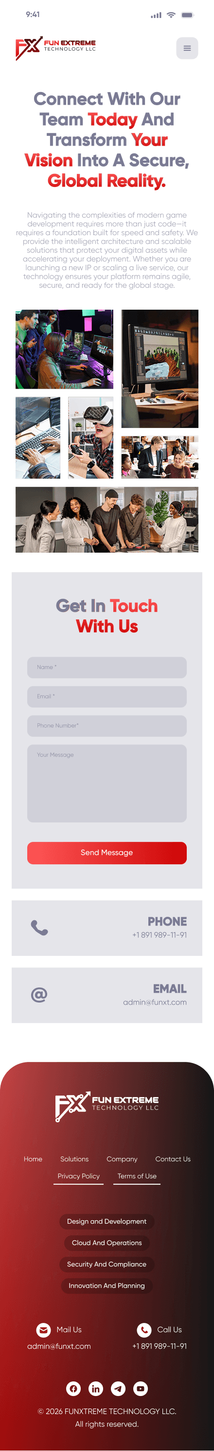 Mobile - Contact Us